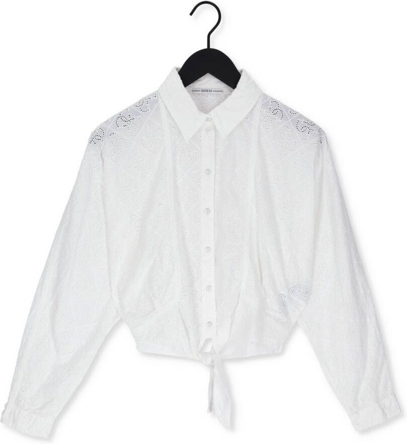 Guess Witte Blouse Ls Tina Shirt