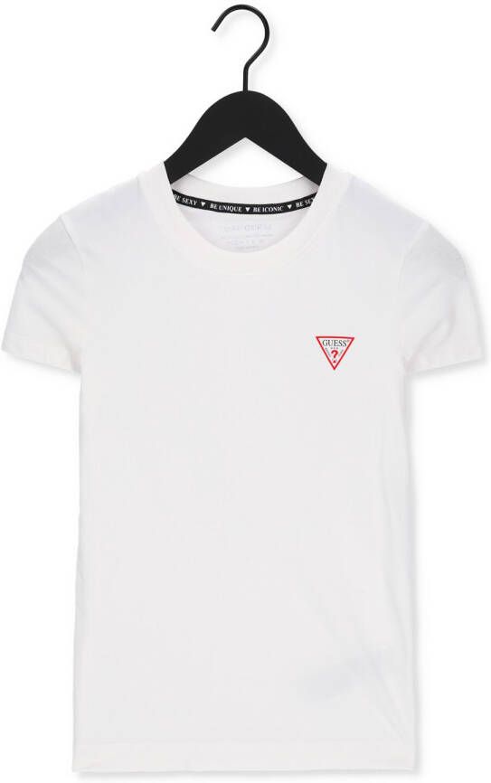 GUESS Dames Tops & T-shirts Mini Triangle Cn Wit
