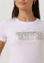Guess T-shirt met labelprint model 'ROUND LOGO TEE' - Thumbnail 4
