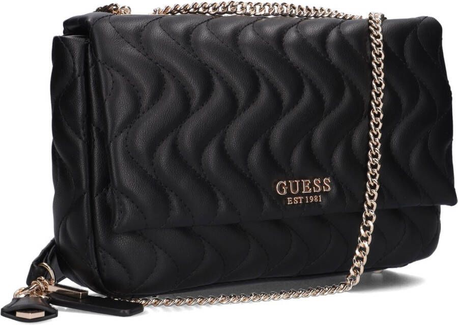 Guess Zwarte Schoudertas Eco Mai Convertible Xbody Flap