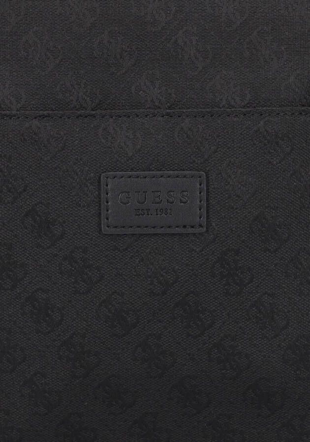 Guess Zwarte Schoudertas Strave Xbody Flat W Frnt Zpr