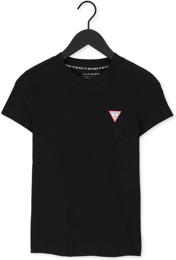 Guess Zwarte T-shirt Mini Triangle Cn