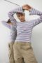HOUND Meisjes Tops & T-shirts Stripe Top Blauw - Thumbnail 3