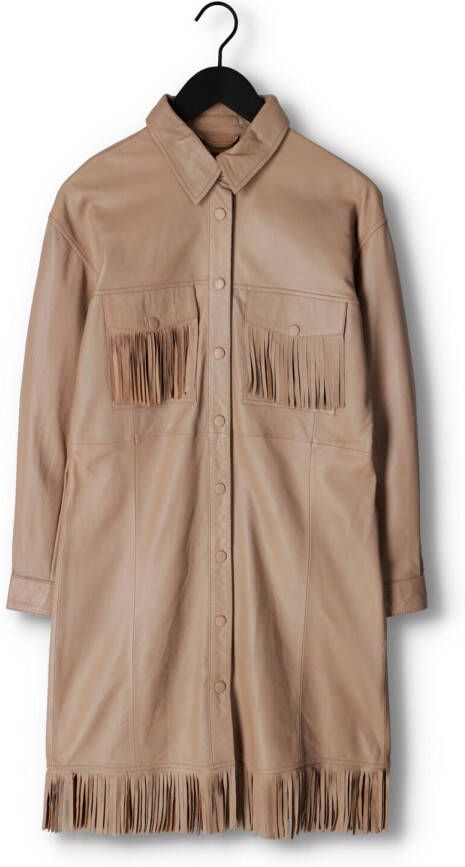Ibana Beige Mini Jurk Dexter