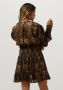 Ibana Lurex jurk met print Deela bruin - Thumbnail 5