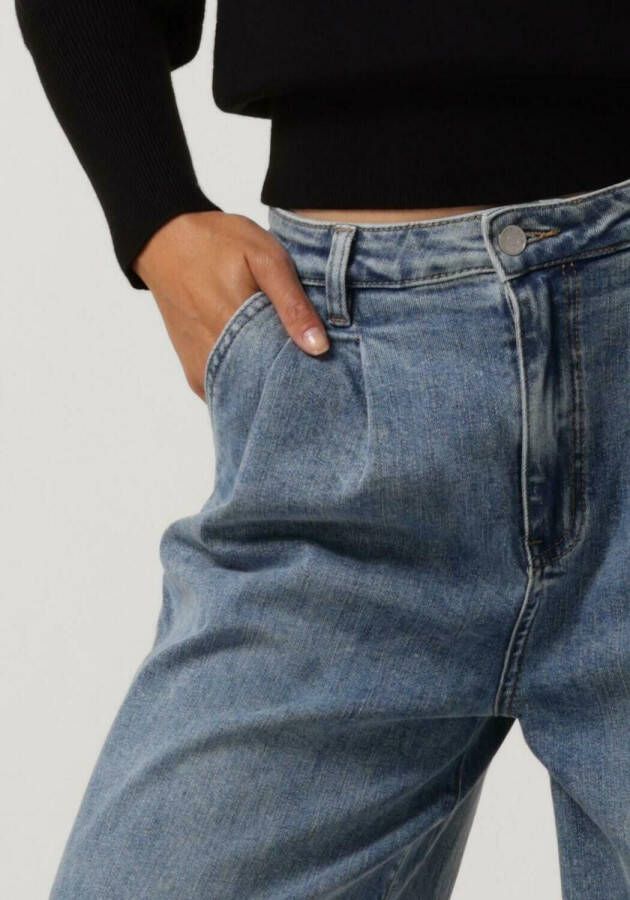 Janice Blauwe Wide Jeans Wijde Pijp Dames Dollar