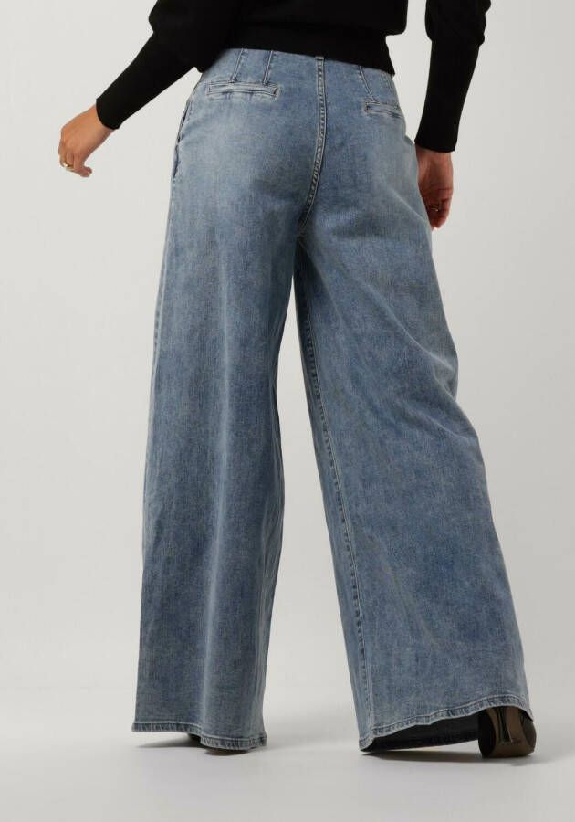 Janice Blauwe Wide Jeans Wijde Pijp Dames Dollar