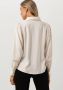 JANSEN AMSTERDAM Dames Blouses W754 Blouse Lace Details And Long Puffsleeves Wit - Thumbnail 5