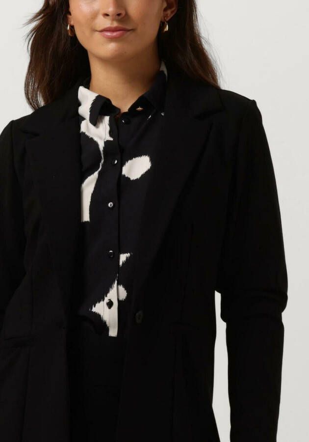 JANSEN AMSTERDAM Dames Blazers Hv242 Blazer With Long Sleeve Zwart