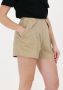 JOSH V high waist regular fit korte broek Loretta met textuur beige - Thumbnail 5