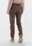 Knit-ted Faux leather paperbag broek Francis choco - Thumbnail 4