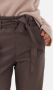 Knit-ted Faux leather paperbag broek Francis choco - Thumbnail 5