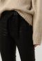 Knit-ted Vegan leren hoge taille broek Zwart Dames - Thumbnail 3