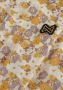 Koko Noko jurk met all over print en ruches ecru lila geel Meisjes Viscose Ronde hals 140 - Thumbnail 4