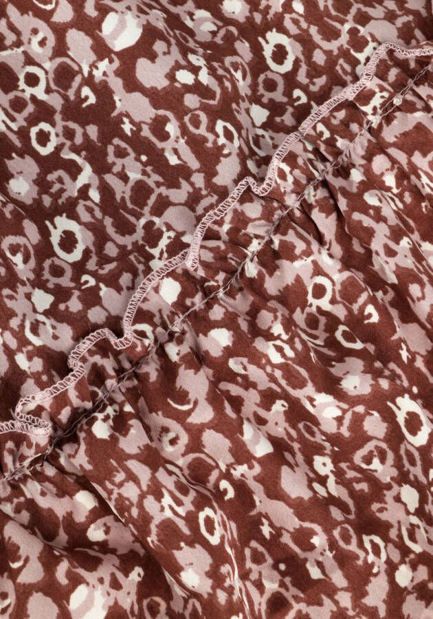 Koko Noko gebloemde jurk brique ecru Rood Meisjes Polyester Ronde hals 104 - Foto 2