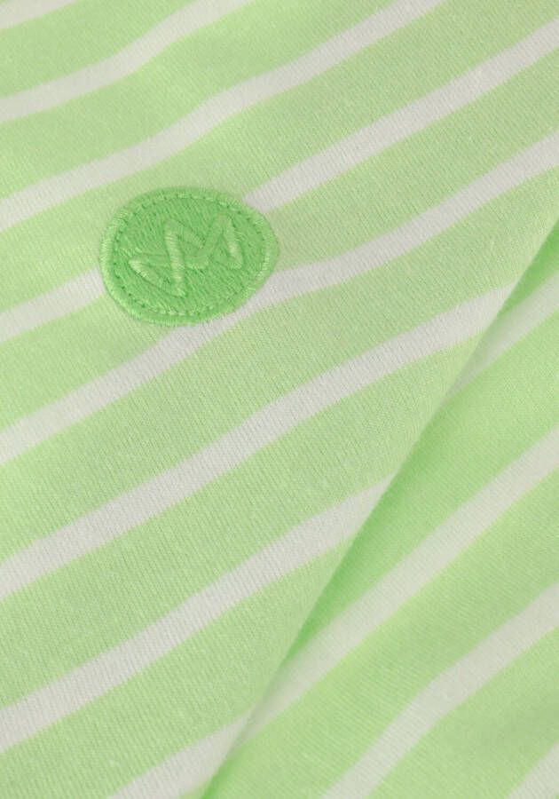 KRONSTADT Jongens Polo's & T-shirts Timmi Kids Organic recycled Striped T-shirt Groen