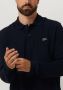 LACOSTE Heren Polo's & T-shirts 1hp2 Men Long Sleeved Best Polo Donkerblauw - Thumbnail 5