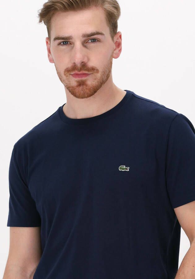 LACOSTE Heren Polo's & T-shirts 1ht1 Men's Tee-shirt 1121 Donkerblauw