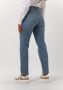 Lee cropped high waist straight jeans Carol light blue denim - Thumbnail 4