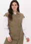 LEVETE ROOM Dames Blazers Marilyn 8 Waistcoat Khaki - Thumbnail 3