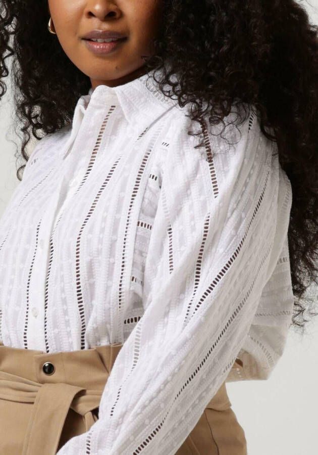 LEVETE ROOM Dames Blouses Alaya 1 Wit