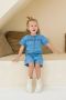 LIKE FLO Baby Jeans & Broeken Woven Jumpsuit Ruffle Blauw - Thumbnail 3