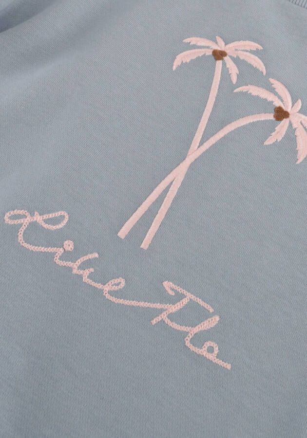 LIKE FLO Meisjes Tops & T-shirts Ss Sweater Crochet Flower Lichtblauw