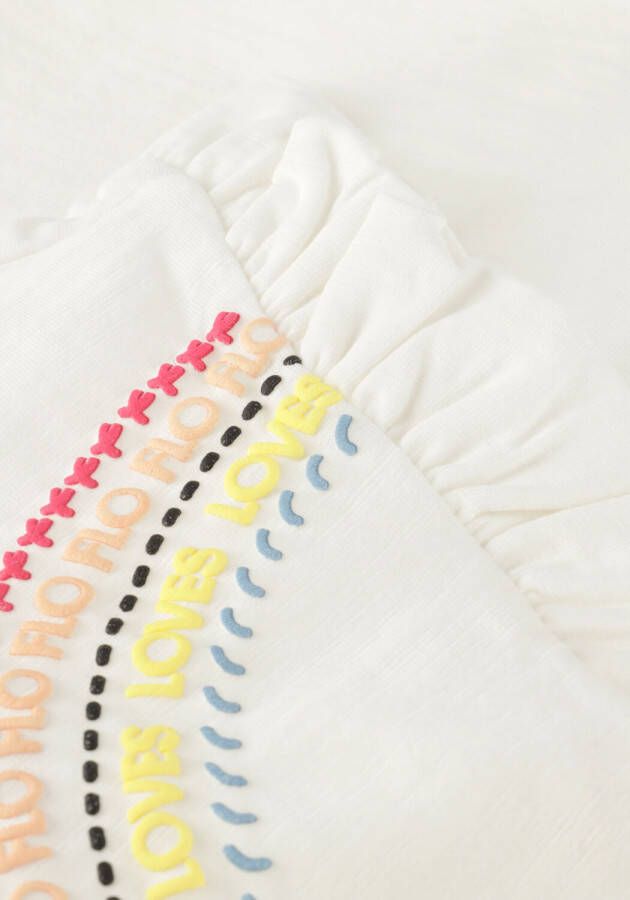 LIKE FLO Meisjes Tops & T-shirts Knotted Tee Rainbow Wit
