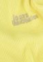 LOOXS Meisjes Tops & T-shirts 10sixteen Slub Rib Collar Tee Geel - Thumbnail 4