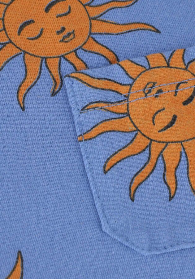LÖTIEKIDS Lötiekids Jongens Polo's & T-shirts Tshirt Short Sleeve Sun+moon Blauw