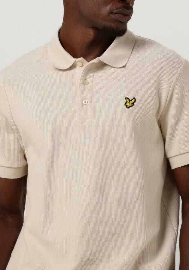 LYLE & SCOTT Heren Polo's & T-shirts Cuffed Polo Beige