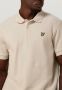 Lyle & Scott Heren Polo & T-shirts Cuffed Polo Beige Heren - Thumbnail 3