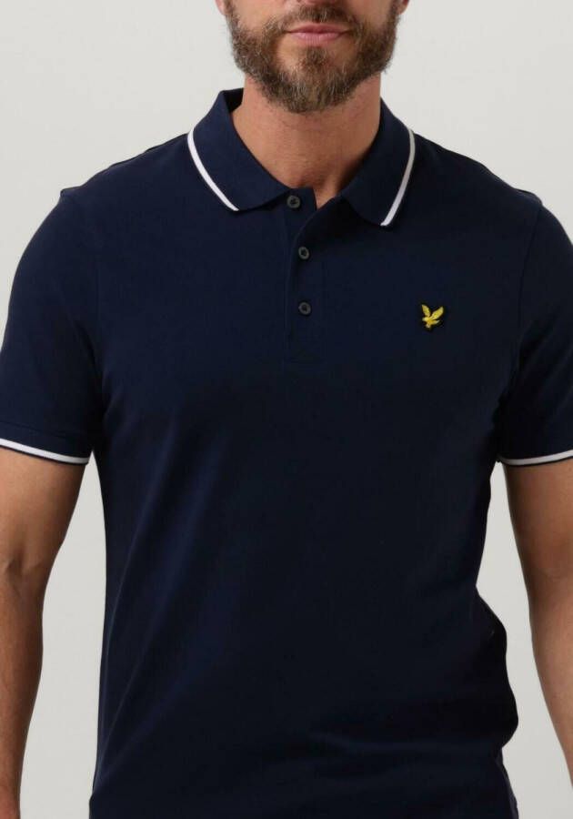 LYLE & SCOTT Heren Polo's & T-shirts Tipped Polo Shirt Donkerblauw