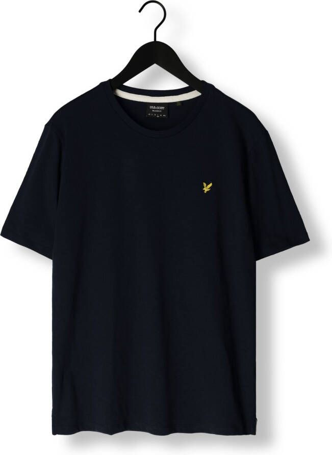 LYLE & SCOTT Heren Polo's & T-shirts Slub T-shirt Donkerblauw