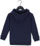 Lyle & Scott hoodie met borduursels donkerblauw Sweater Jongens Katoen Capuchon 110-116 - Thumbnail 3