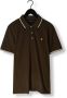 LYLE & SCOTT Heren Polo's & T-shirts Tipped Polo Shirt Groen - Thumbnail 5