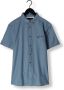 LYLE & SCOTT Heren Overhemden Cotton Slub Short Sleeve Shirt Lichtblauw - Thumbnail 4