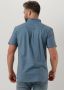LYLE & SCOTT Heren Overhemden Cotton Slub Short Sleeve Shirt Lichtblauw - Thumbnail 5