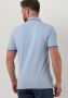 Lyle & Scott slim fit polo Tipped met contrastbies light blue dark navy - Thumbnail 6