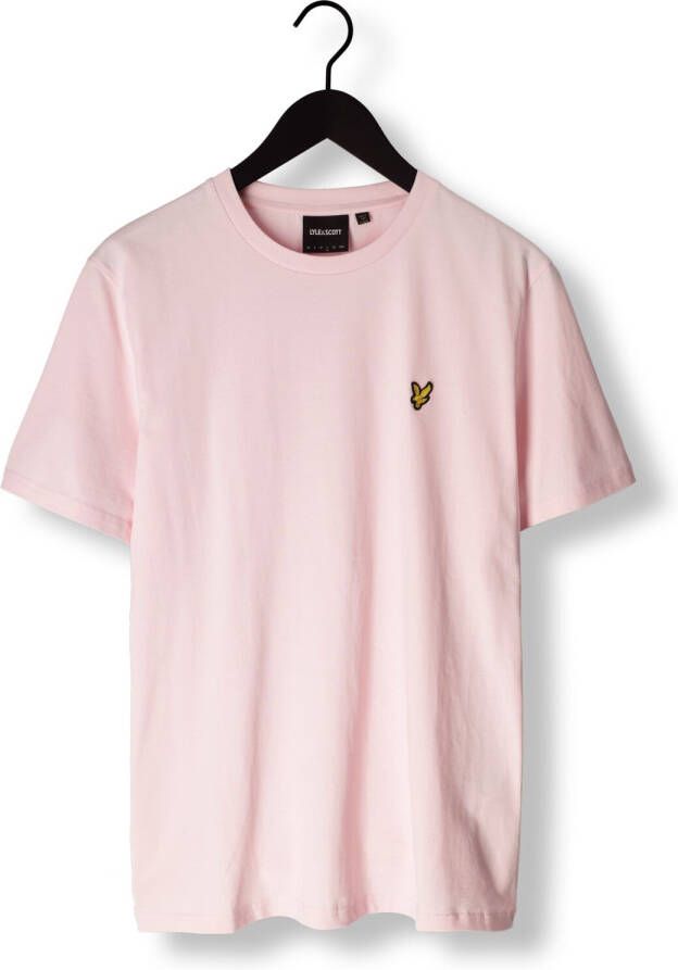 LYLE & SCOTT Heren Polo's & T-shirts Plain T-shirt Lichtroze