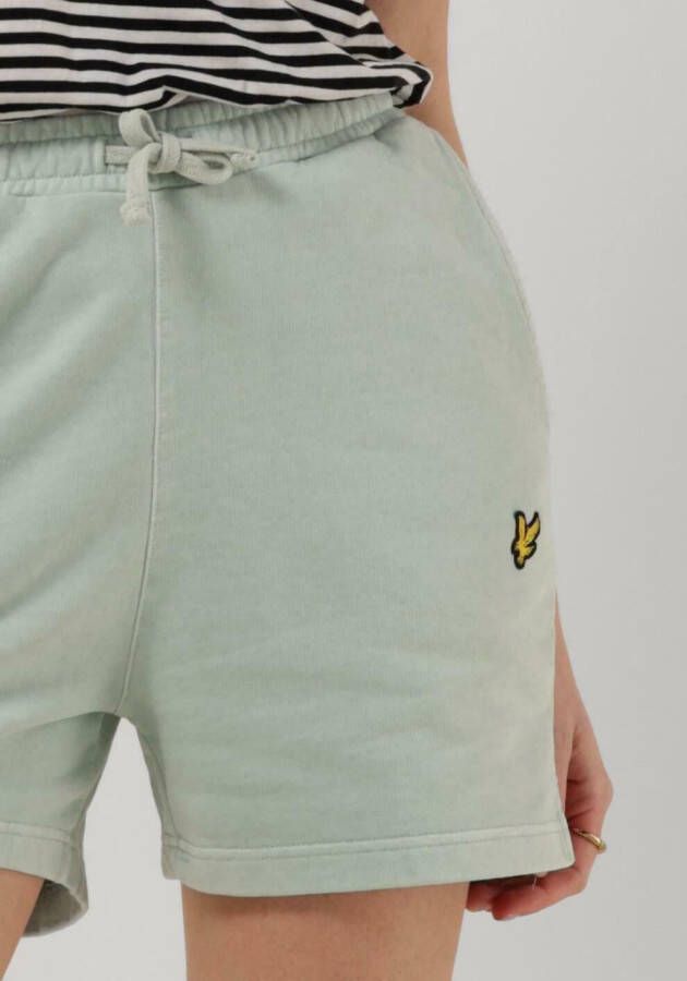 LYLE & SCOTT Dames Broeken Pigment Dye Sweatshort Mint