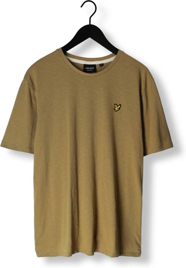 LYLE & SCOTT Heren Polo's & T-shirts Slub T-shirt Olijf