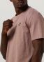 LYLE & SCOTT Heren Polo's & T-shirts Slub T-shirt Roze - Thumbnail 2