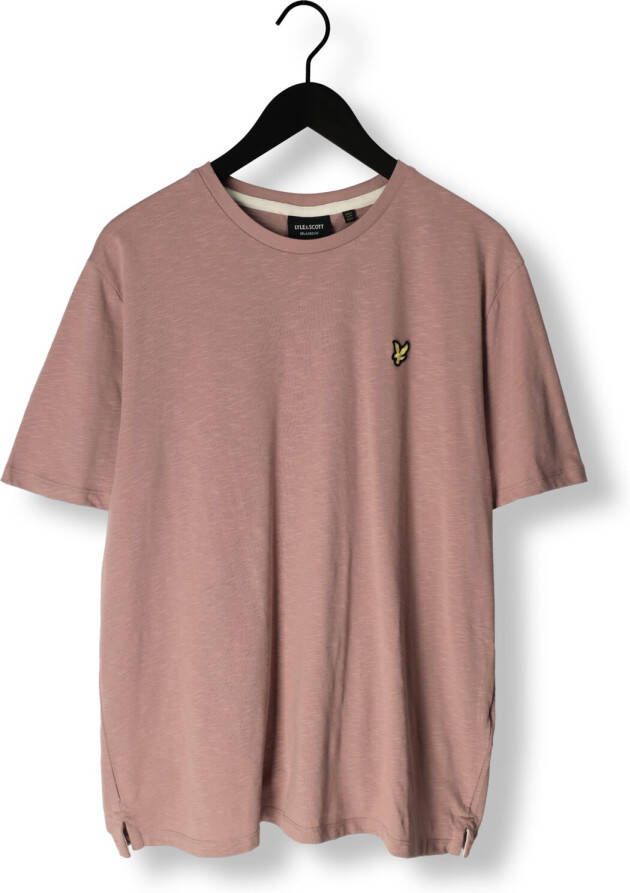LYLE & SCOTT Heren Polo's & T-shirts Slub T-shirt Roze