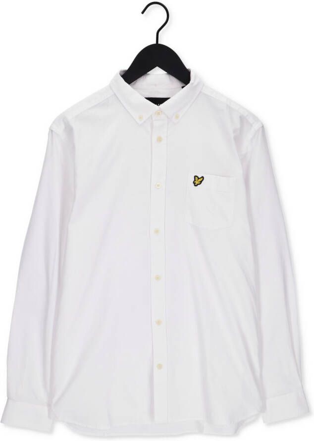 LYLE & SCOTT Heren Overhemden Regular Fit Light Weight Oxford Shirt Wit