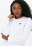 Lyle & Scott Witte Mini Jurk Sweattshirt Dress - Thumbnail 4