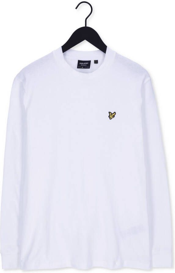 LYLE & SCOTT Heren Polo's & T-shirts Mock Neck Long Sleeve Tshirt Wit