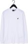 LYLE & SCOTT Heren Polo's & T-shirts Mock Neck Long Sleeve Tshirt Wit - Thumbnail 2