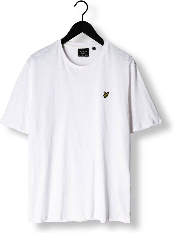 LYLE & SCOTT Heren Polo's & T-shirts Slub T-shirt Wit