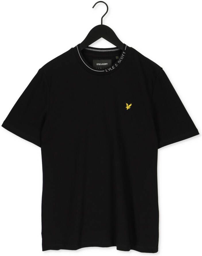 Lyle & Scott Zwarte T-shirt Branded Ringer Tshirt